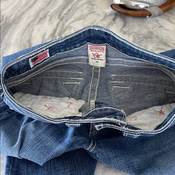 True Religion Beccy straight legs jeans size 24 - Picture 7 of 8